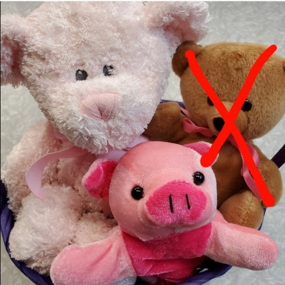 🐷🧸 Plush bear and pig bundle